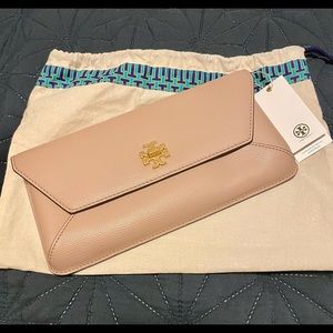 Tory Burch Kira Leather Envelope Clutch